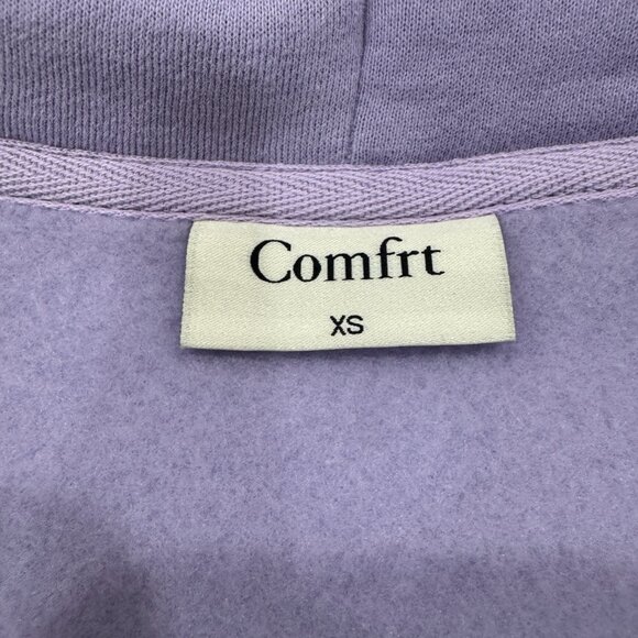 Comfrt Pastel Zip Hoodie Limited Edition: Lavender New, Size XS Runs Oversized - Picture 10 of 16